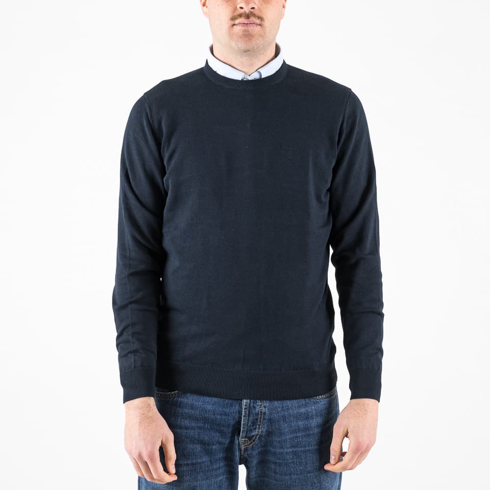 Pima Cotton Crew Jumper - 1