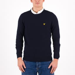 Cotton Merino Crew Neck Jumper - 1