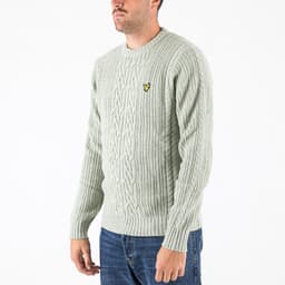 Ribbed Cable Knit Jumper - 3