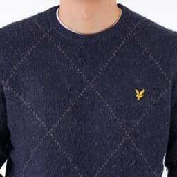 Brushed Argyle Jumper - 6