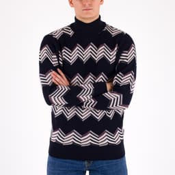 Pattern Roll Neck - 3