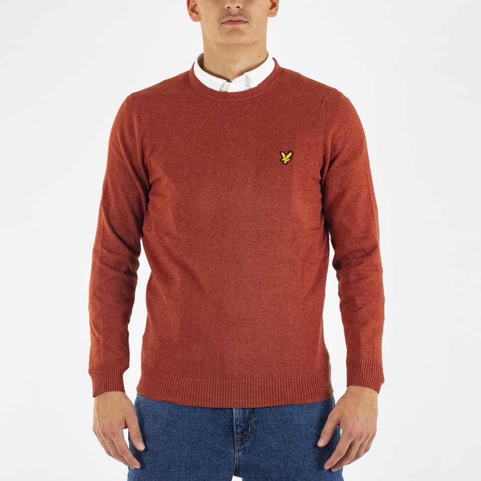 Cotton Merino Crew Neck Jumper - 1