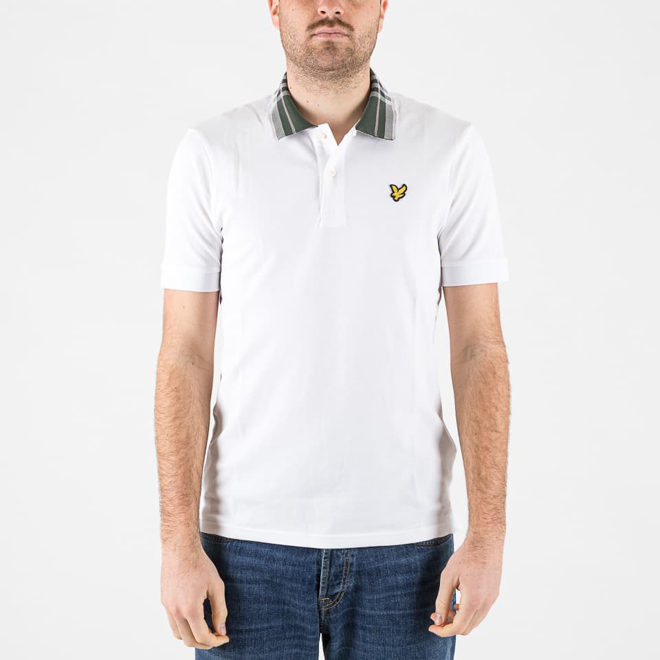 Tartan Collar Polo Shirt - 1