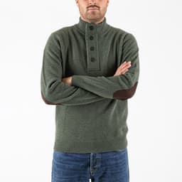 Patch Half Zip Sweater - 2