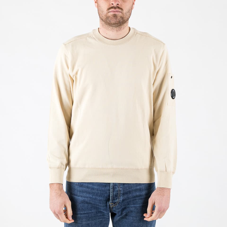 Cotton Sea Island Crewneck Lens Sweater - 1