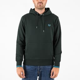 Tipped Hooded Sweatshirt - 1