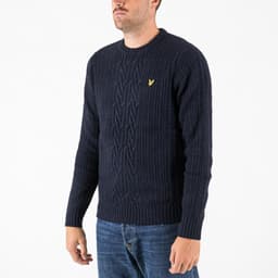 Ribbed Cable Knit Jumper - 3