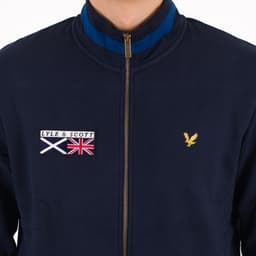 Flag Crew Neck Tipped Sweatshirt - 7