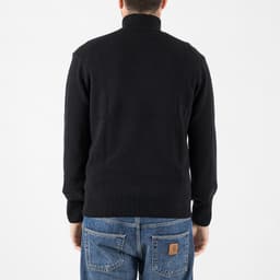 1/4 Zip Sweater in Brushed Wool - 5