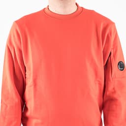 Diagonal Raised Fleece Crew Neck Lens Sweatshirt - 6