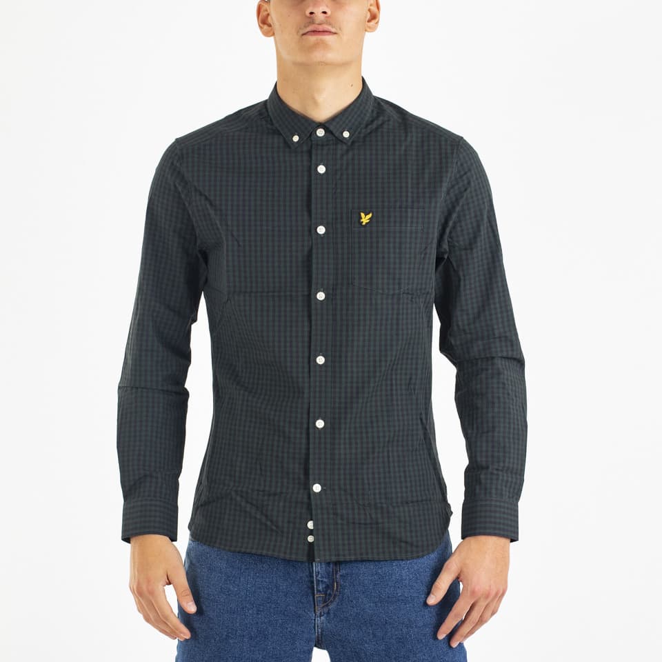 Slim Fit Gingham Shirt - 1