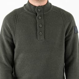 Castillos Knitted Wool Quarter Neck Sweater - 6