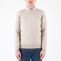 Pima Cotton Crew Jumper - 1