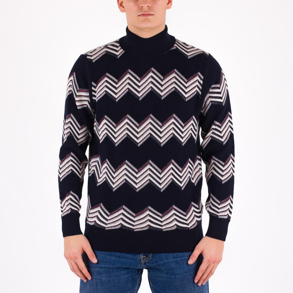 Pattern Roll Neck - 1
