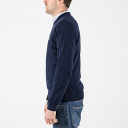 Monochrome Crew Neck Cotton Sweater - 4