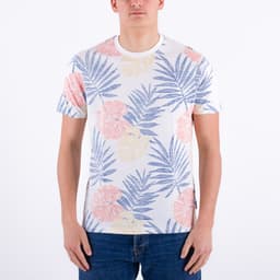 Reverse Print Floral Tee - 1