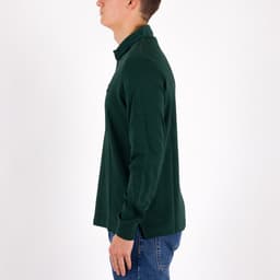 Long Sleeve Polo Shirt With Cord Collar - 4