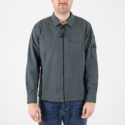 Organic Gabardine Zipped Lens Overshirt - 1