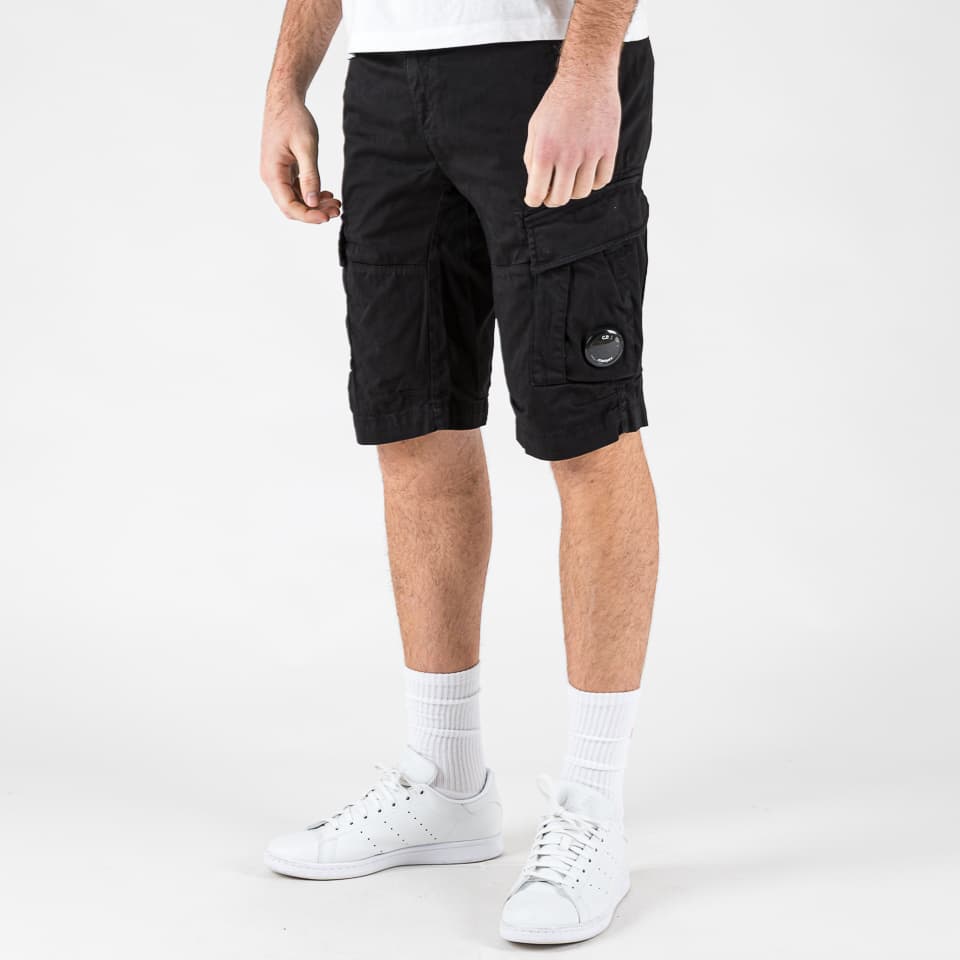 Stretch Sateen Cargo Lens Shorts - C.P. Company - Pantaloni