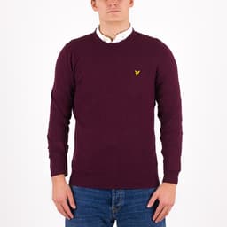 Cotton Merino Crew Neck Jumper - 1