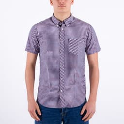 Short Sleeve Gingham Shirt - 1