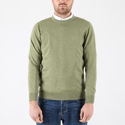 Pima Cotton Crew Jumper - 1