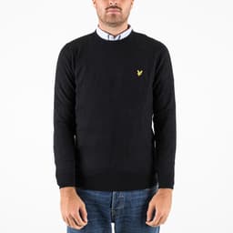 Cotton Merino Crew Neck Jumper - 1