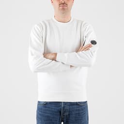 Diagonal Raised Fleece Crew Neck Lens Sweatshirt - 2