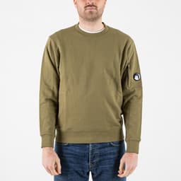 Diagonal Raised Fleece Crewneck Sweatshirt - 1