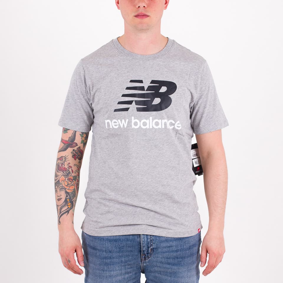 Essentials Stacked Logo Tee - 1