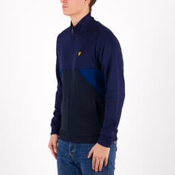 Trio Geo Panel Zipthrough Track Top - 2