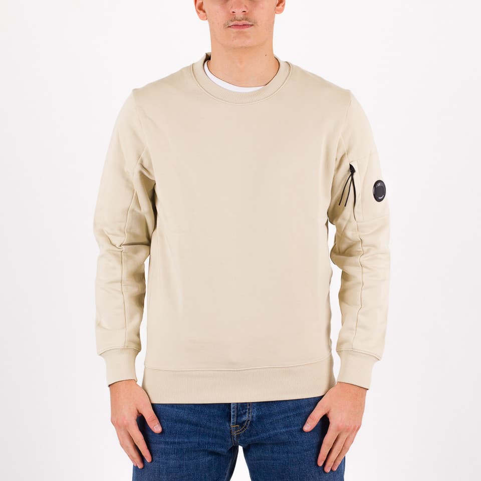 Diagonal Raised Fleece Lens Crew Sweat - 1