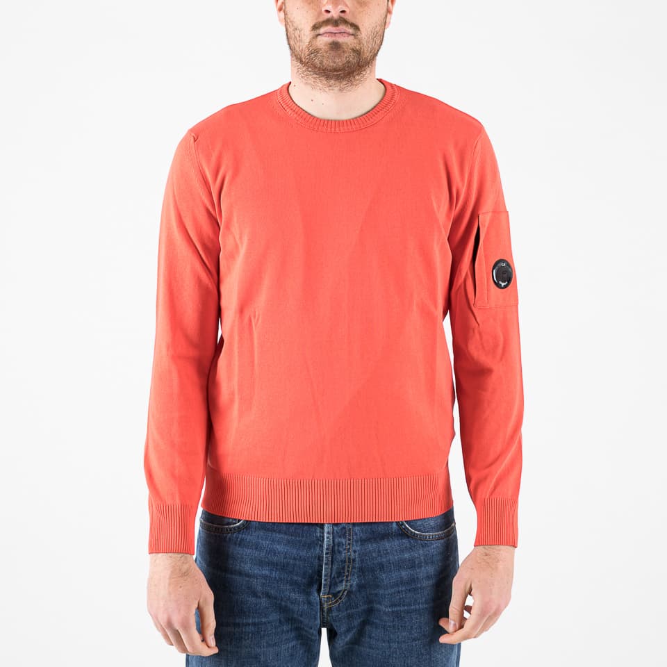 Cotton Crepe Crewneck Lens Knit - C.P. Company - Maglie