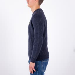 Brushed Argyle Jumper - 4