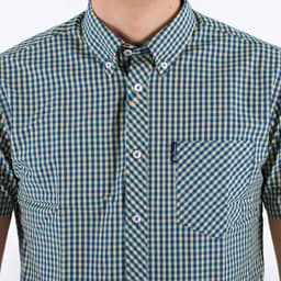 Short Sleeve Gingham Shirt - 5