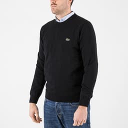 Monochrome Crew Neck Cotton Sweater - 3