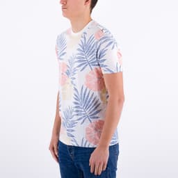 Reverse Print Floral Tee - 2