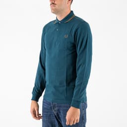 LS Twin Tipped Fred Perry Polo Shirt - 3