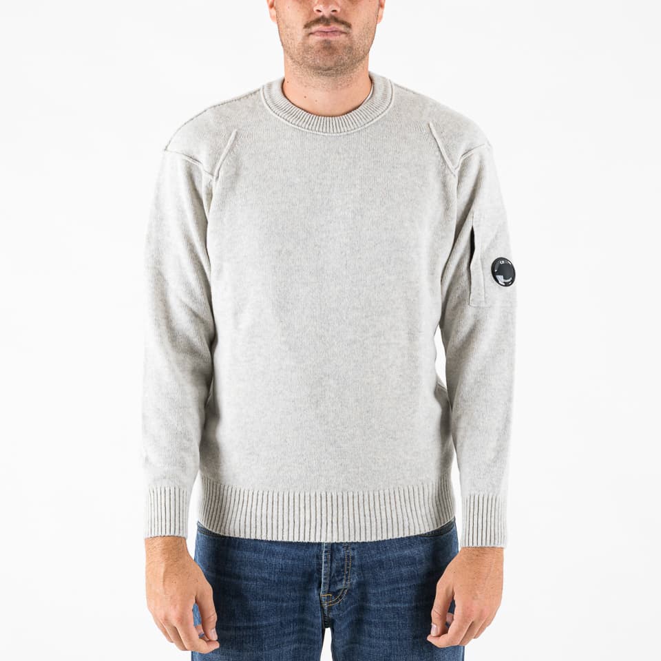 Lambswool GRS Crewneck Lens Sweater - C.P. Company - Jumpers & Sweaters