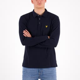 Long Sleeve Polo Shirt With Cord Collar - 3