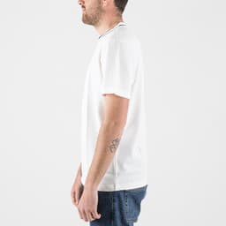 Stretch piqué Tipped T-Shirt - 3