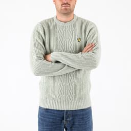 Ribbed Cable Knit Jumper - 2