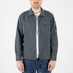 Organic Gabardine Zipped Lens Overshirt - 7