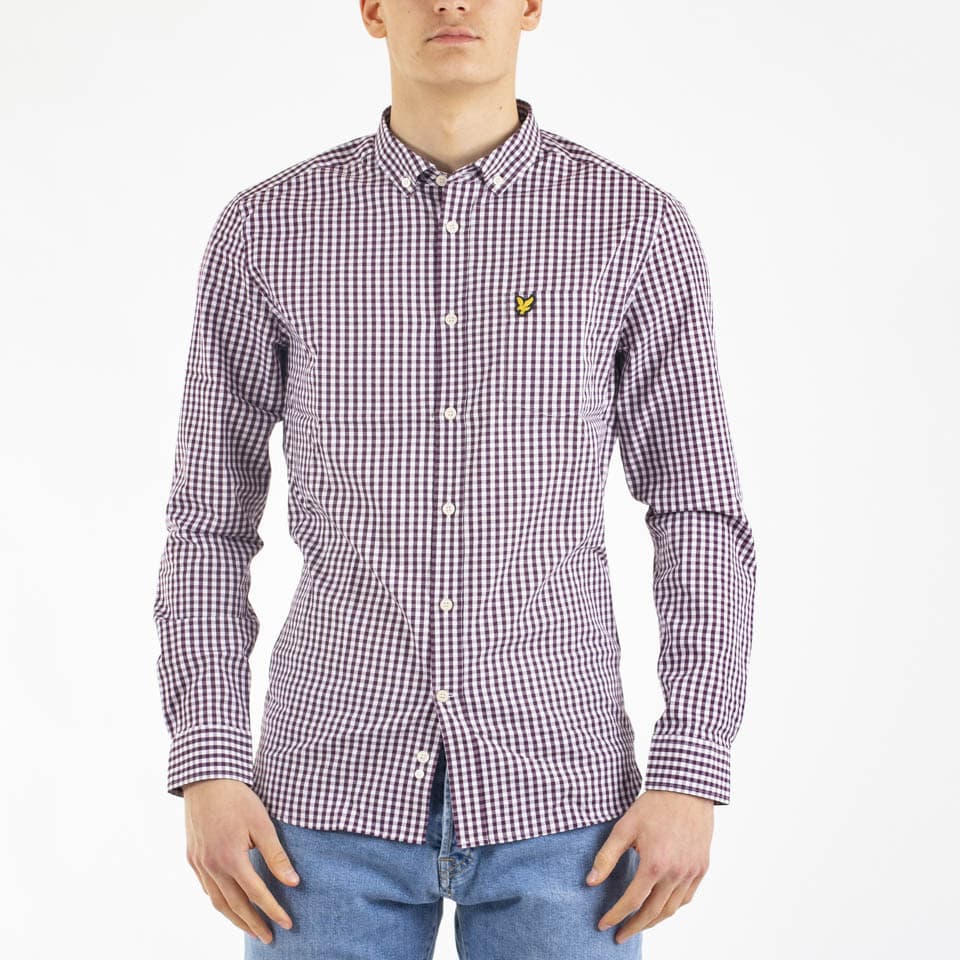 Slim Fit Gingham Shirt - 1