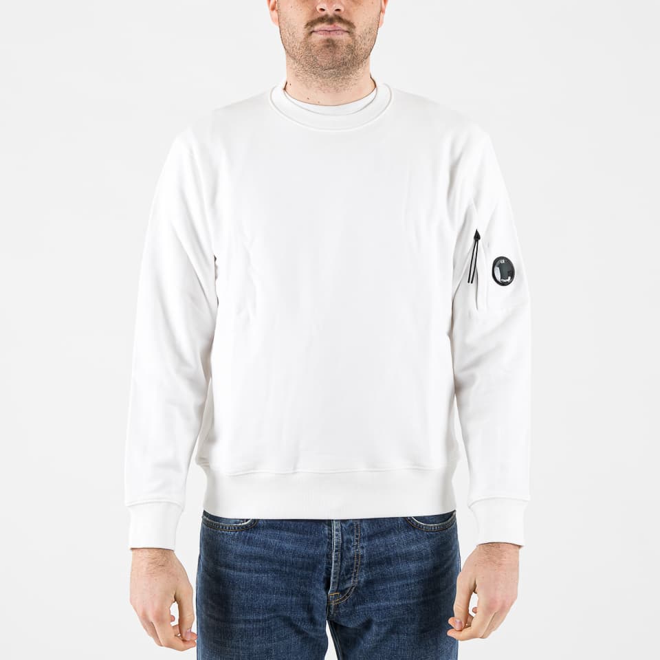 Diagonal Raised Fleece Crewneck Sweatshirt - C.P. Company - Felpe