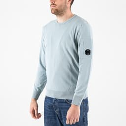 Cotton Crepe Crewneck Lens Knit - 3