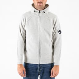 Lambswool GRS Hooded Full Zip Sweater - 1