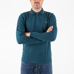 LS Twin Tipped Fred Perry Polo Shirt - 2