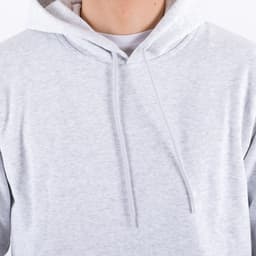 Hooded Script Embroidery Sweatshirt - 6