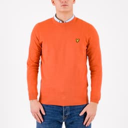 Cotton Merino Crew Neck Jumper - 1